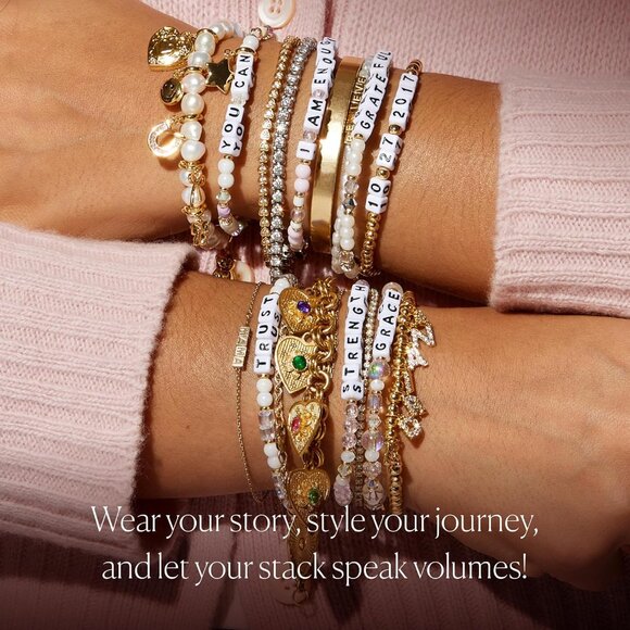 F*ck It Beaded Bracelet Inspirational Gift for Women Men Positive Message - Picture 7 of 8